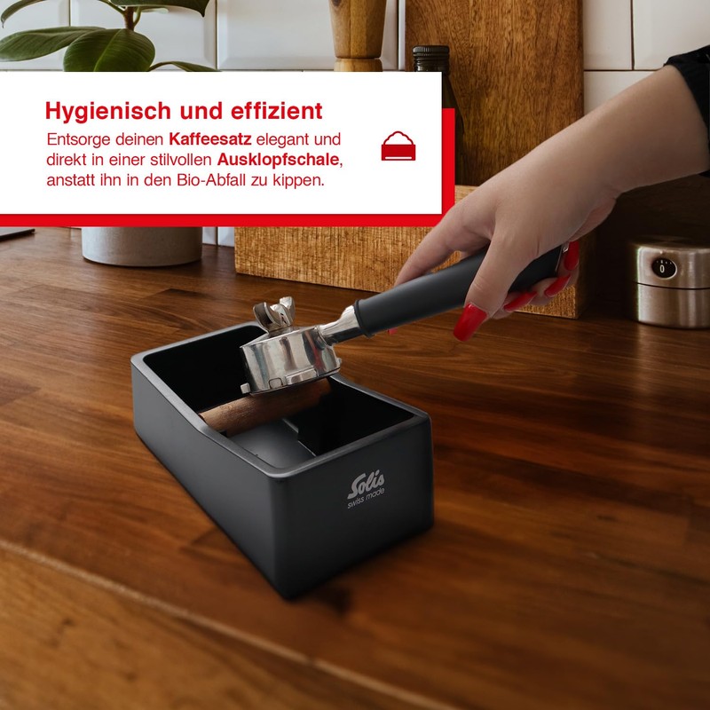 Solis Coffee-Emptying Container Black