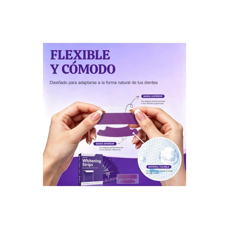 ZYJXLY 42 Piezas Tiras Blanqueadoras Dientes,Blanquear los Dientes