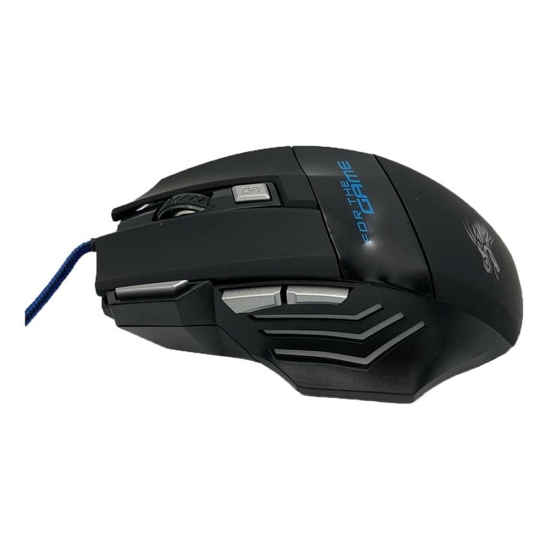 Ecoshopmaster Mouse Gamer Óptico USB Dragón con Luz Led RGB