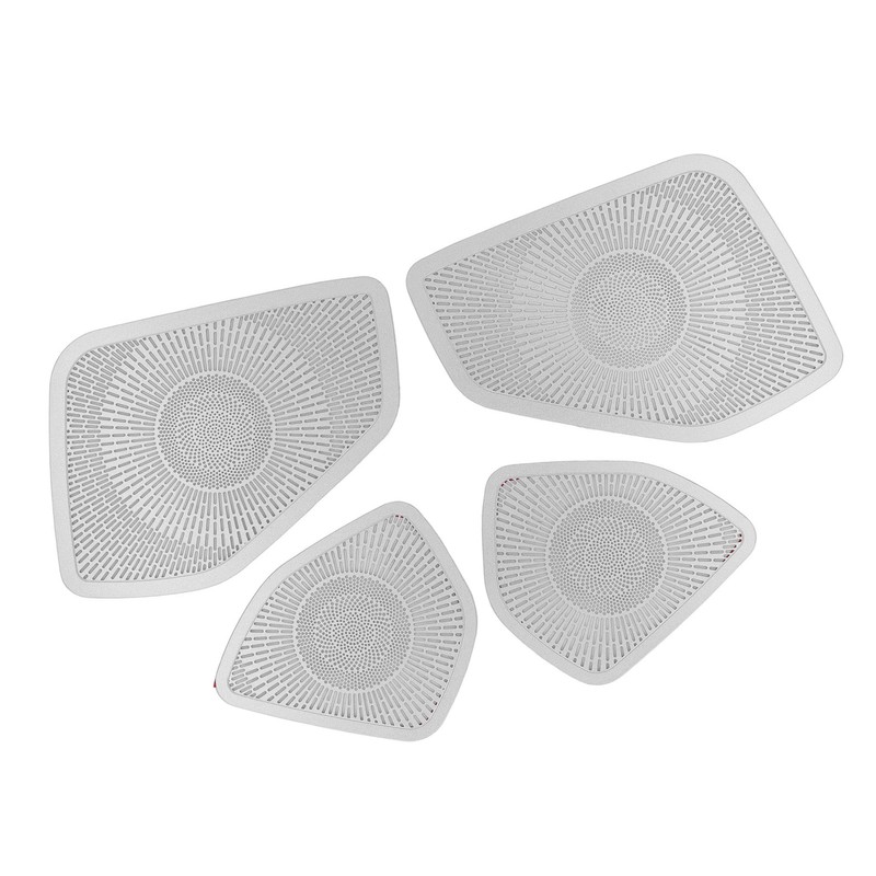 Car Door Speaker Cover Stainless Steel Speaker Grille Trim Replacement