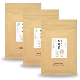 Gabai Farm Organic Cultivation Du Zhong Tea 0.1 oz (3 g) x 40 Packets (Set of 3) Made in Japan Handmade Tea Free Caffeinated Health Tea Bag