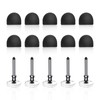 10 Rubber Tips+5 Transparent Disc Tips,High Precision and High Sensitivity