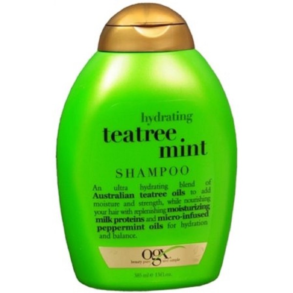 Organix Hydrating Tea Tree Mint Shampoo 13 oz (Pack of 2)