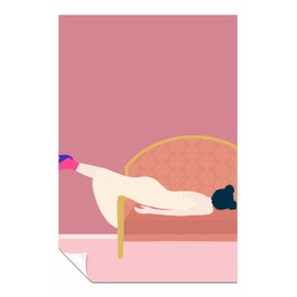 Panther Print Maddies Mood Unframed Poster, Pictures for Home Walls, Bedroom, Living Room & Bathroom Decor 31x20cm (12x8in)