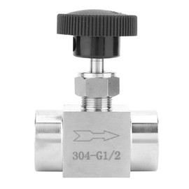 Stainless Steel BSPP Female Thread Straight Needle Valve for Water Gas Oil Transmission(Type D)