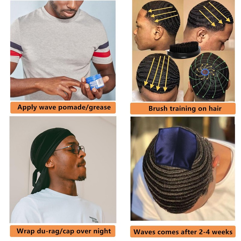 2 Pcs Double Layer Crown Patch for Waves,Wave Crown Patches