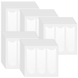 Oruola Pack of 2400 French Nails Stencil, White French Nail Stickers, Tip Guides French Sticker Nails, 48 Sheets Nail Stickers Women's French for DIY Manicure Decorations