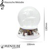 Snow globe deer white | base nostalgic winter landscape |