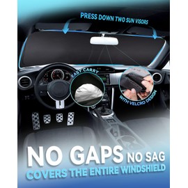 Sun Shade Windshield Sunshades Cover for Honda Civic 2012-2014 2015 Foldable Sun Visor Window Shields Fits Civic Sedan, Coupe, Hatchback, LX, EX, EX-L, Sport,Touring Accessories Blocks UV Rays