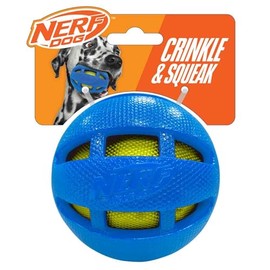 3.8in TPR Squeak and Crunch Ball – Blue