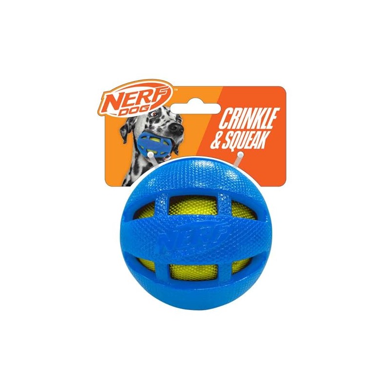 3.8in TPR Squeak and Crunch Ball – Blue