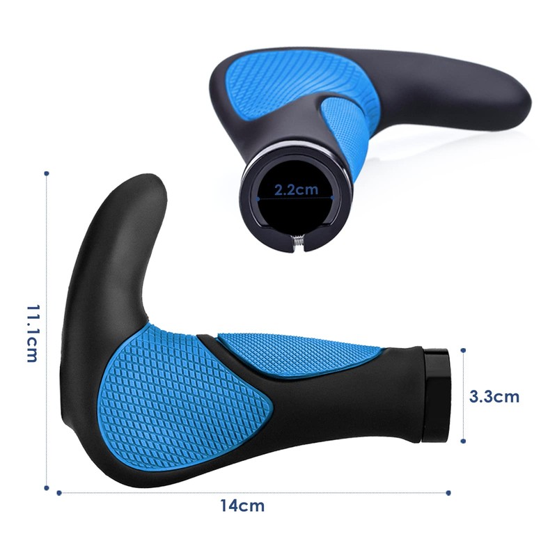 Simpeak Bike Grips, Ergonomic Bicycle Grips, MTB Grips, Non-Slip Soft,