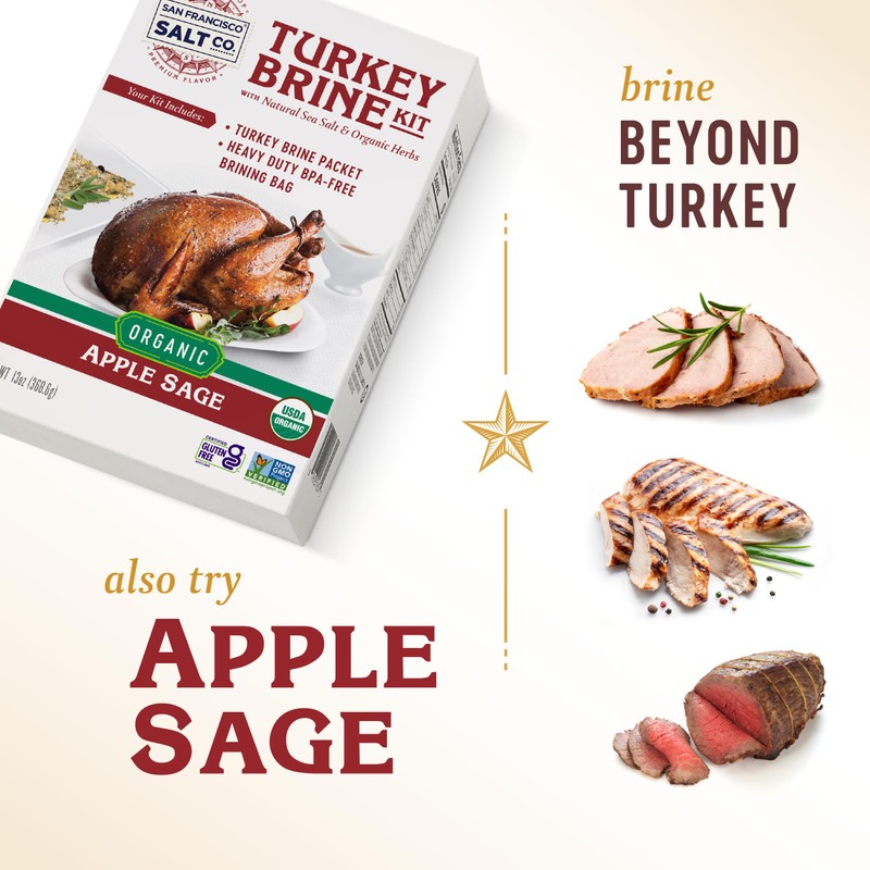 Organic Turkey Brine Kit - 13 oz. Garlic Rosemary Brine