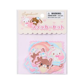 Sanrio 356964 Sugar Bunnies Sticker Set (Heisei Uraare Characters Fluffy Heart)