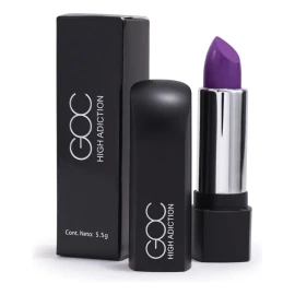 Goc, Labial Mate, Lipstick High Adiction, Larga Duración Color Voltage