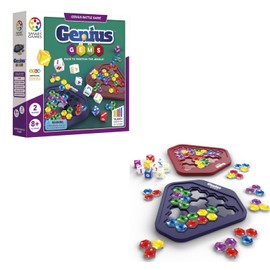 SmartGames Genius Gems from The Classic Two-Player Battle Game for Ages 8 + Now with 5 Levels and Over 10,000 Puzzle Combinations