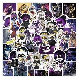 50 Pieces Murder Drones Stickers for Teens and Adults Vinyl Waterproof Cool Gaming Stickers for Laptop Water Bottles Skateboard Guitar