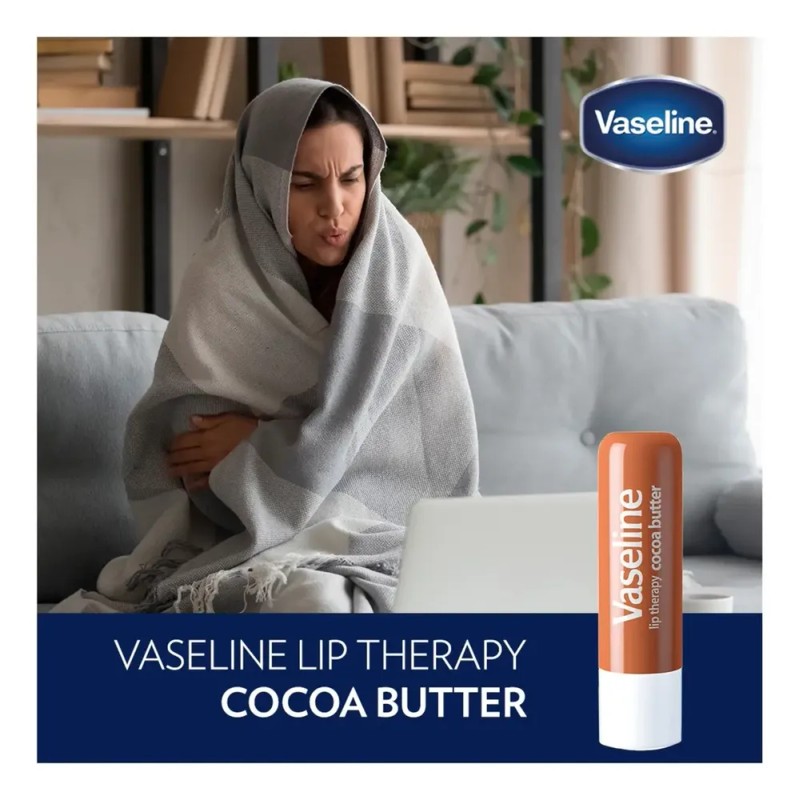 Vaseline Lip Therapy Cocoa Butter Bálsamo Labial De Usa