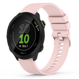 Strap for Garmin Forerunner 245/645 Music,20mm Width Starp for Garmin Forerunner 55/Garmin Vivoactive 3 Music/Venu/Venu sq (Rose)