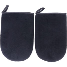 SEWACC 2 Piezas Guantes Aplicadores de Autobronceador Negro Esponja para Aplicación Uniforme y Cómoda, Ideales para Bronceado Corporal sin Sol