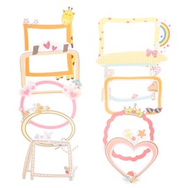 VILLFUL 10pcs Craft Stickers for Scrapbooking Decorative Album and Photo Frame Decor Easy Peel and Stick for Smooth for Greeting Cards Tags Decoration