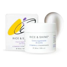 Rice & Shine Crema Regenerante de Noche con Vitamina E Todo Tipo de Piel