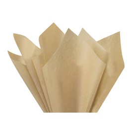 A1 Bakery Supplies Desert Tan Tissue Paper 15" x 20" 100 Sheets Premium Tissue Paper