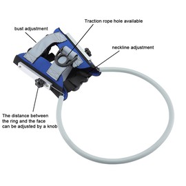 Blind Dog Ring,Adjustable Blind Dog Harness,Blind Dog Bumper to Protect Cats and Dogs with Blindness, Blurred Vision, Sick Eyes from Collision (M)
