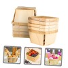 Ciieeo 10pcs Portable Wood Fruit Baskets Multi Functional Snack Storage