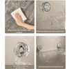 Kibeonno Suction Cup Shower Caddy Toothbrush Holders for Bathrooms Capacity