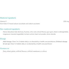 SISU Kids Ester-C? 250 mg Chewable,Orange