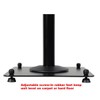 VideoSecu 2 Height Adjustable Heavy-Duty Steel Speaker Stands for Satellite