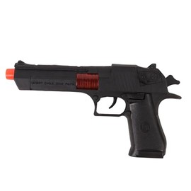 FLYPOP'S - Pistol - Fancy Dress Accessories - 187508 - Black - Plastic - Policeman - Children's Toy - Carnival - Costume - 23 cm x 12 cm - From 3 Years