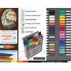 TOOLI-ART 36 Flexible Brush Tip Acrylic Paint Pens Markers Set