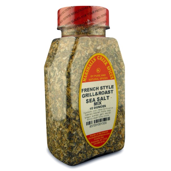 FRENCH STYLE GRILL & ROAST RUB WITH SEA SALT PACKED IN LARGE JARS, spices, herbs, seasonings
