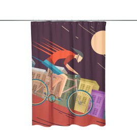 Bonamaison Anti-Mold, Waterproff Shower Curtain (150x200 cm) - Designed and Manufactured in Turkey
