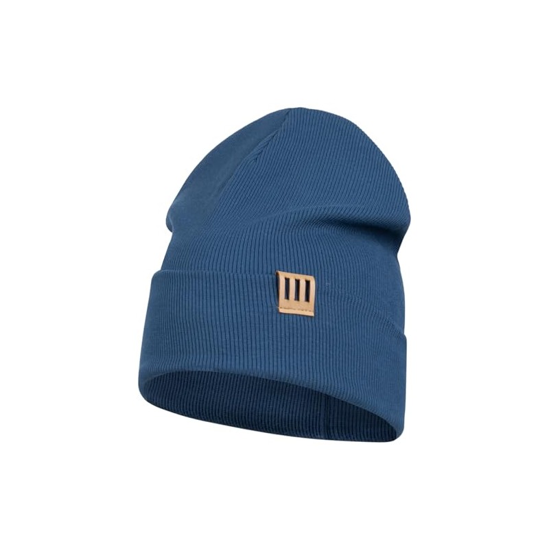 Smarilla Boy's Children's Ribbed Beanie Hat, indigo
