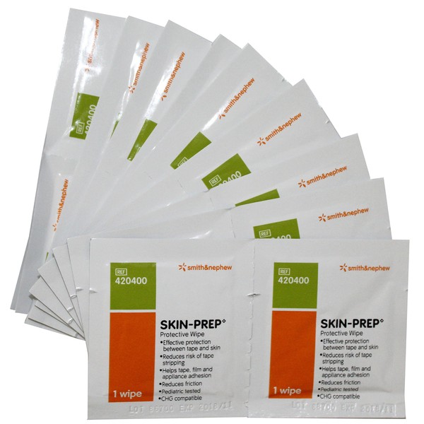 Smith & Nephew SKIN-PREP Liquid Film Forming Protective Barrier Skin Wipes - 20 Wipes