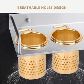 ZJchao Soporte para Secadora de Pelo, soporte para secador de pelo ahorro de espacio aluminio montado en la pared secador de pelo herramientas de cuidado del cabello organizador para secador