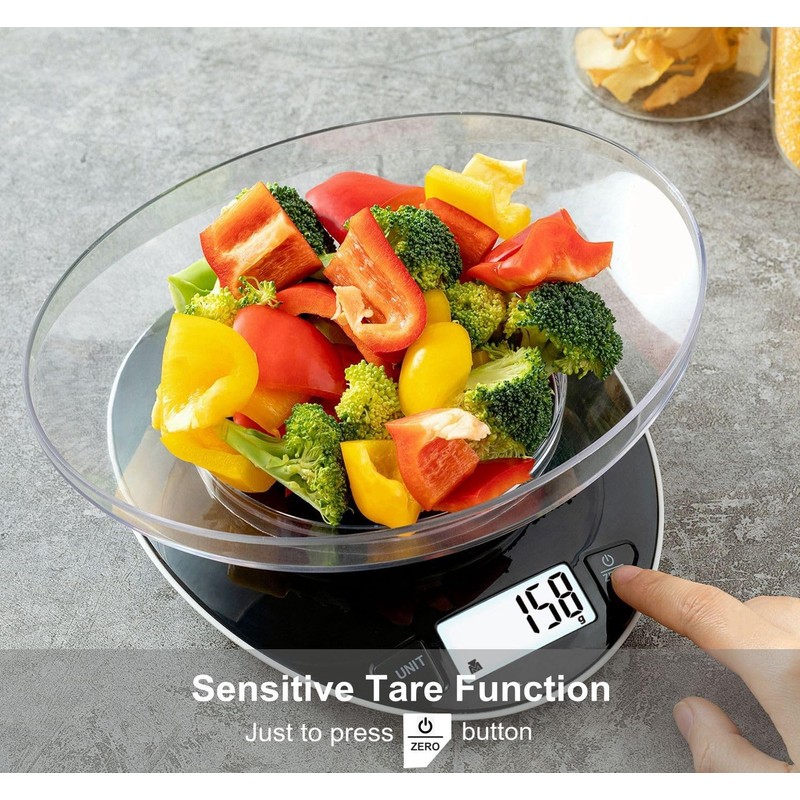 Digital Kitchen Scales Electronic Food Scales with Bowl Liquids in