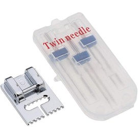 1 Set Twin Stretch Machine Needle Double Twin Needles Pins Sewing Machine Double Needle for Sewing Machine Domestic Sewing Machine Sewing Notions and Supplies