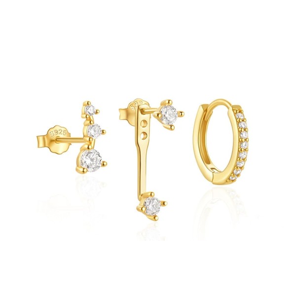 LYLYMIMI 14K Gold Earrings for Women S925 Sterling Silver Earrings