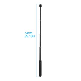 73cm Aluminum Monopod Extension Rod Stick Action Camera Smartphone Gimbal Stabilizer for GoPro with Action Camera Adapter for DJI Osmo Action by USKEYVISION (MT-2)