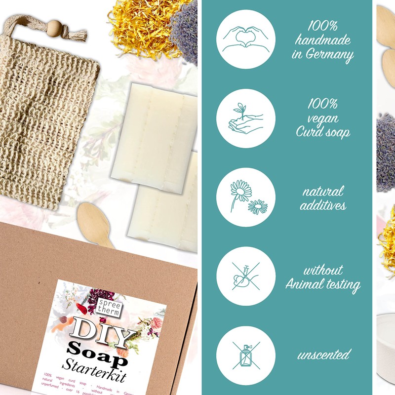 Soap self DIY set of spreetherm incl. vegan curd soap,