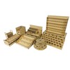 HobbyHold Wooden Organiser: 97 Slot Tool/Brush Holder for Model Making,
