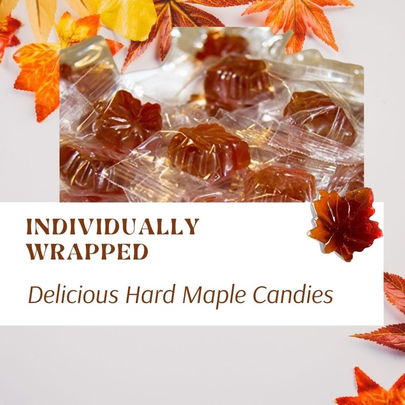 Real Maple Syrup Leaf Drop Candy -Maple Drop Hard Candy-