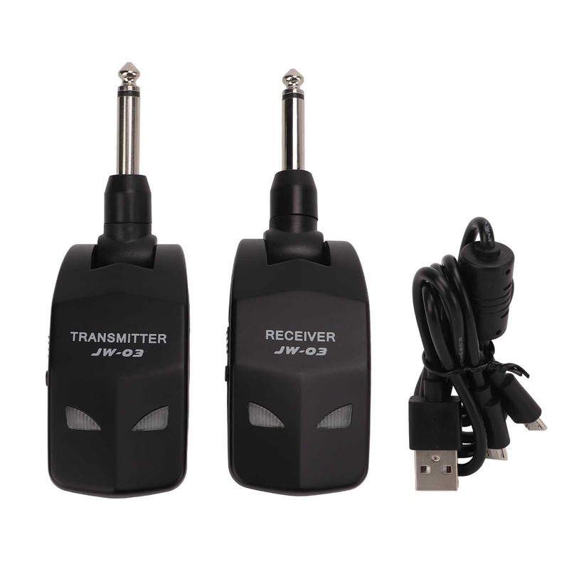 Wireless Guitar System 2.4GHz 12 Channels Audio Wireless Transmitter Receiver