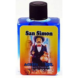 MW 6 PIECES BRYBRADAN SAINT SIMON SPIRITUAL OIL SAN SIMON ACEITE ESPIRITUAL 1/2 FL OZ 14.7ML