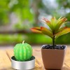 Vela Perfumada Con Diseño De Cactus En Maceta, 24 Piezas