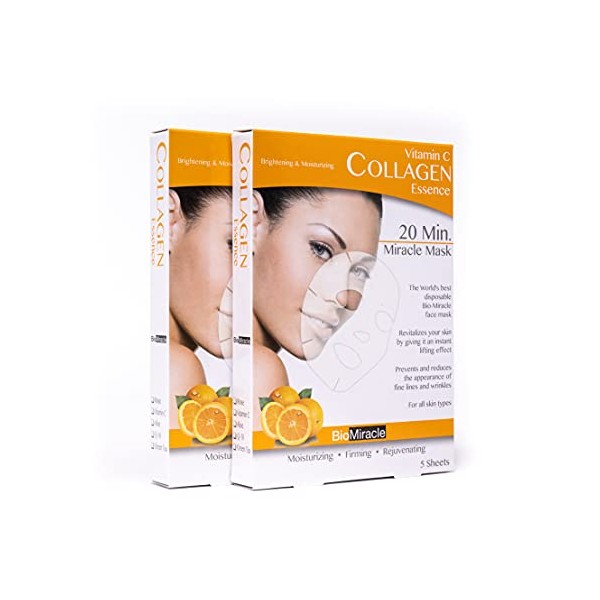 BioMiracle Vitamin C Collagen Essence, 5 Count, 20 Min Miracle